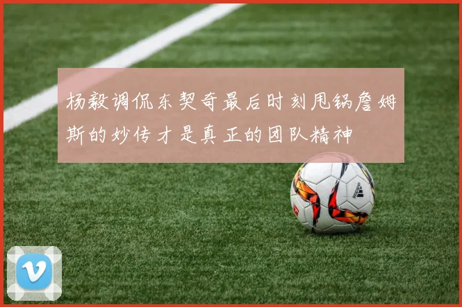 杨毅调侃东契奇最后时刻甩锅詹姆斯的妙传才是真正的团队精神