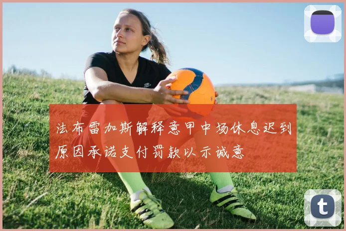 法布雷加斯解释意甲中场休息迟到原因承诺支付罚款以示诚意